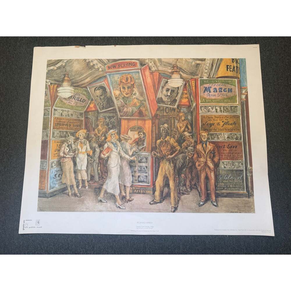 Art Print Twenty Cent Movie by Reginald Marsh Whitney Museum of American Art
